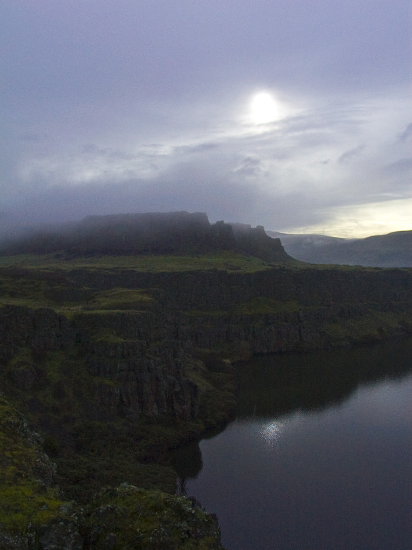 Cloudy Sunrise Over The Columbia River